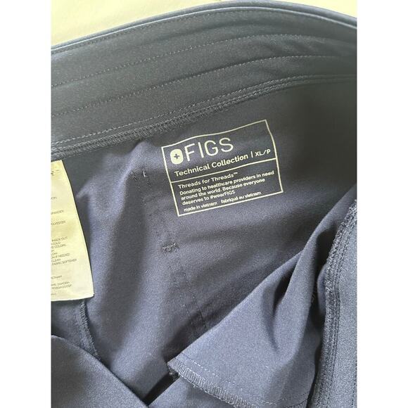 Figs Zamora Jogger Scrub Pants NAVY BLUE XL Petite - Picture 3 of 5